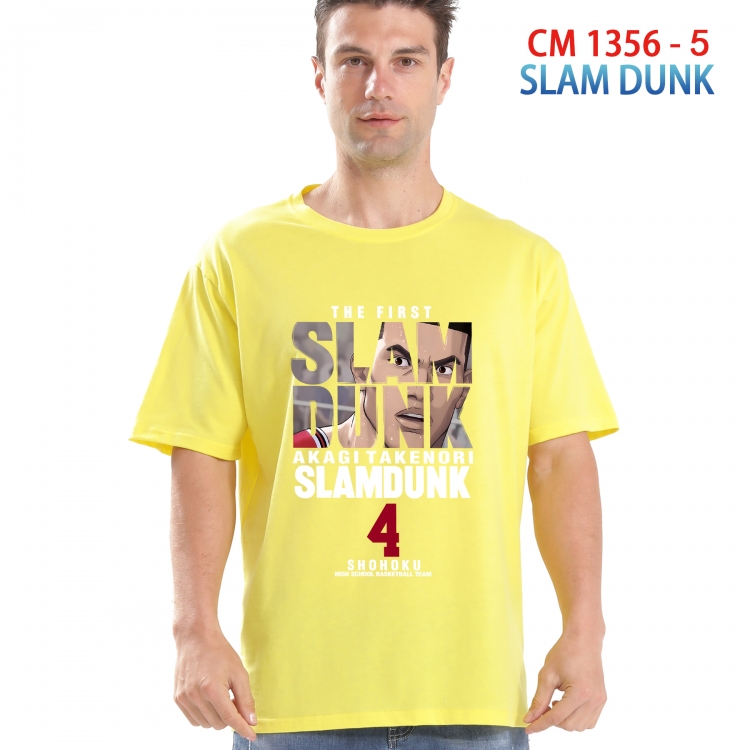Slam Dunk Printed short-sleeved cotton T-shirt from S to 4XL 1356 5