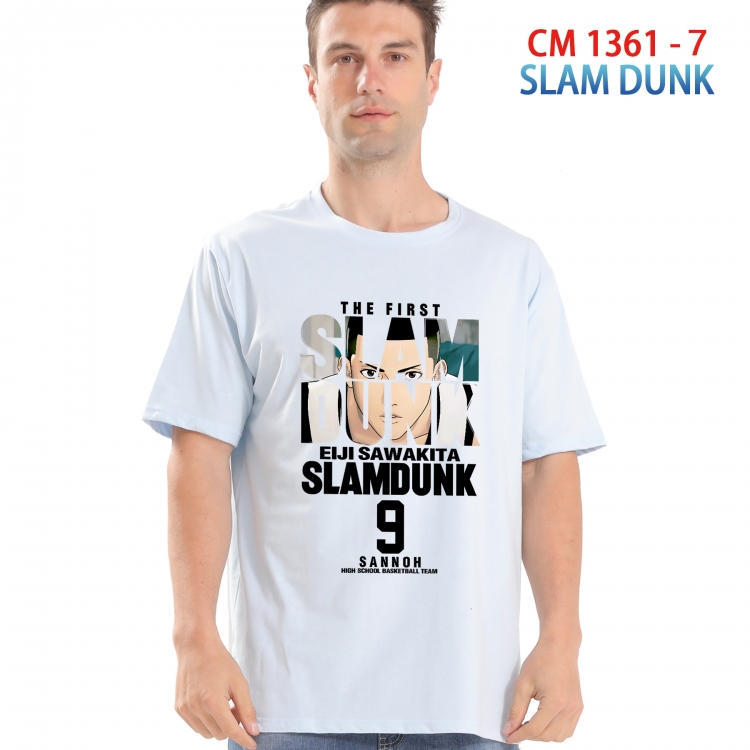 Slam Dunk Printed short-sleeved cotton T-shirt from S to 4XL  1356 5