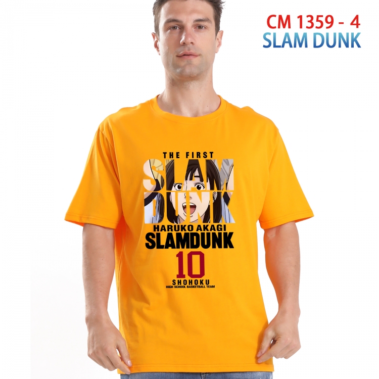 Slam Dunk Printed short-sleeved cotton T-shirt from S to 4XL 1359 4