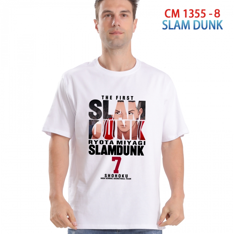Slam Dunk Printed short-sleeved cotton T-shirt from S to 4XL  1355 8