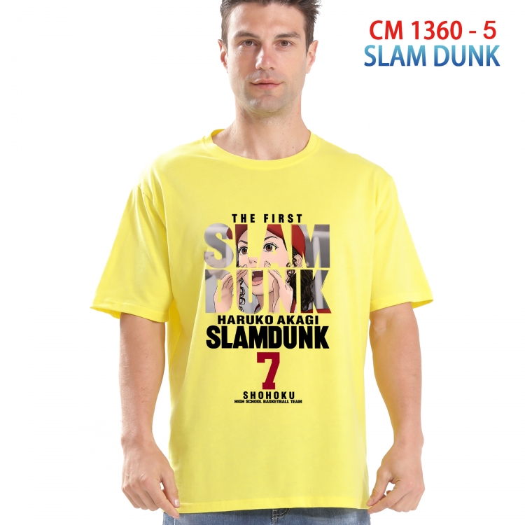 Slam Dunk Printed short-sleeved cotton T-shirt from S to 4XL 1360 5