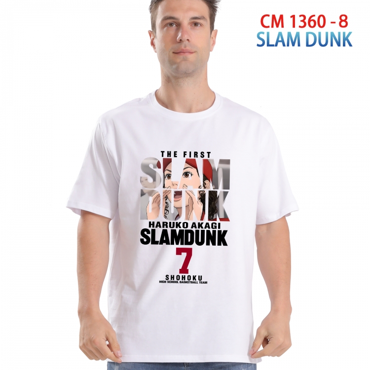 Slam Dunk Printed short-sleeved cotton T-shirt from S to 4XL  1360 8