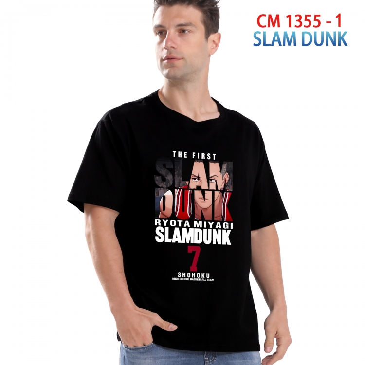 Slam Dunk Printed short-sleeved cotton T-shirt from S to 4XL  1355 1