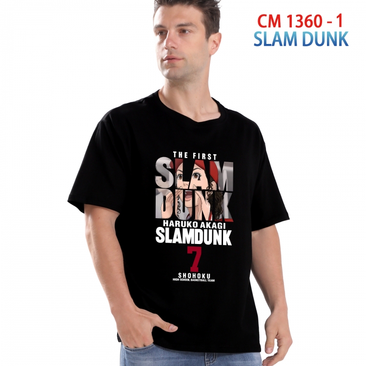 Slam Dunk Printed short-sleeved cotton T-shirt from S to 4XL  1360 1