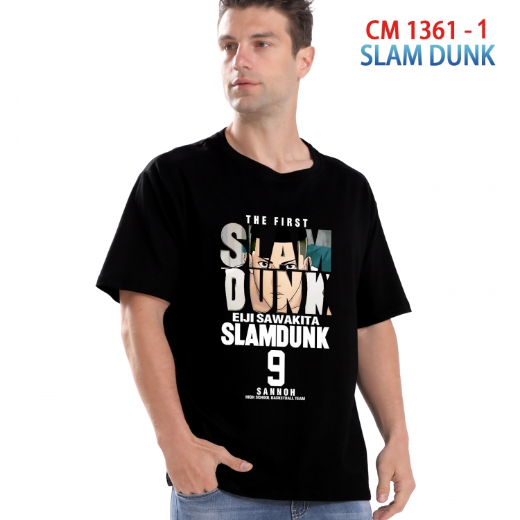 Slam Dunk Printed short-sleeved cotton T-shirt from S to 4XL 1361 1