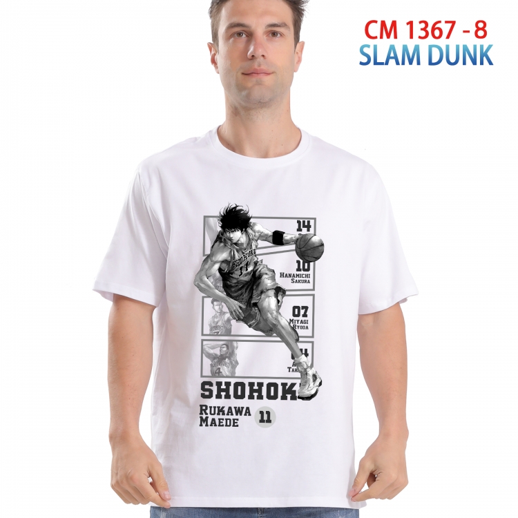 Slam Dunk Printed short-sleeved cotton T-shirt from S to 4XL  1367 8