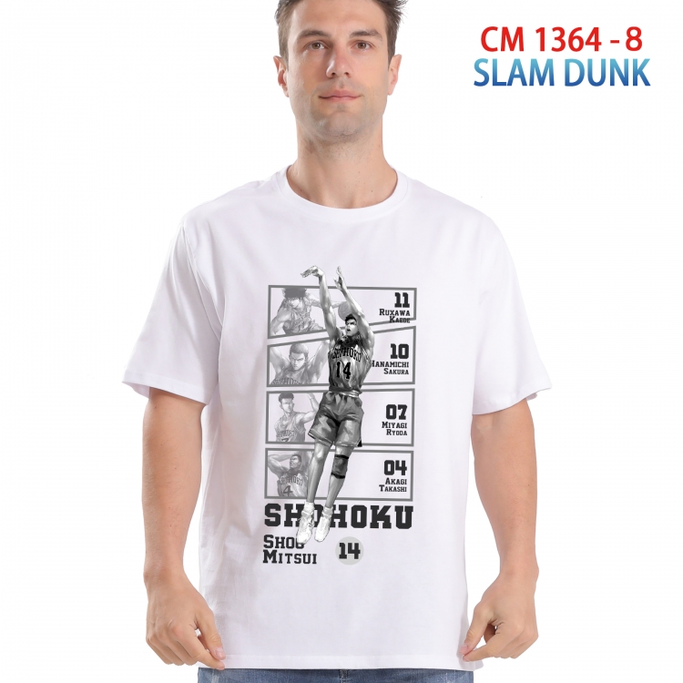 Slam Dunk Printed short-sleeved cotton T-shirt from S to 4XL 1364 8