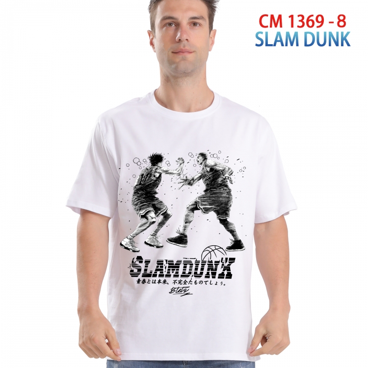 Slam Dunk Printed short-sleeved cotton T-shirt from S to 4XL  1369 8