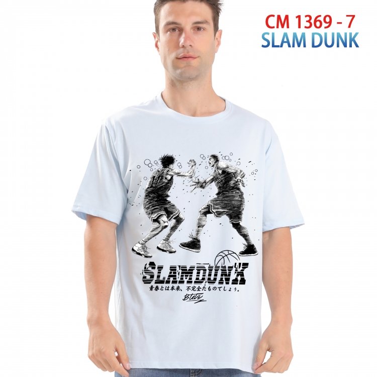 Slam Dunk Printed short-sleeved cotton T-shirt from S to 4XL 1369 7