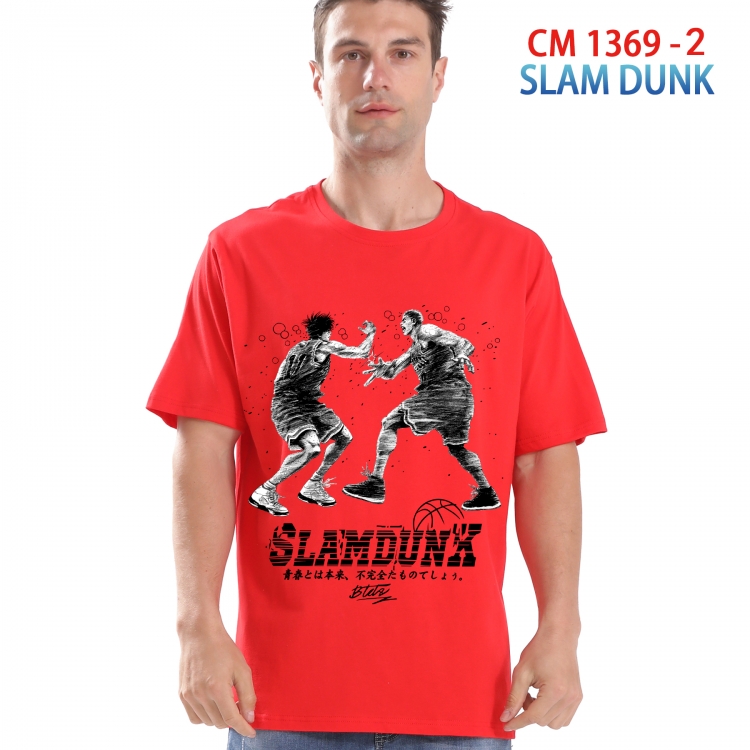 Slam Dunk Printed short-sleeved cotton T-shirt from S to 4XL 1369 2