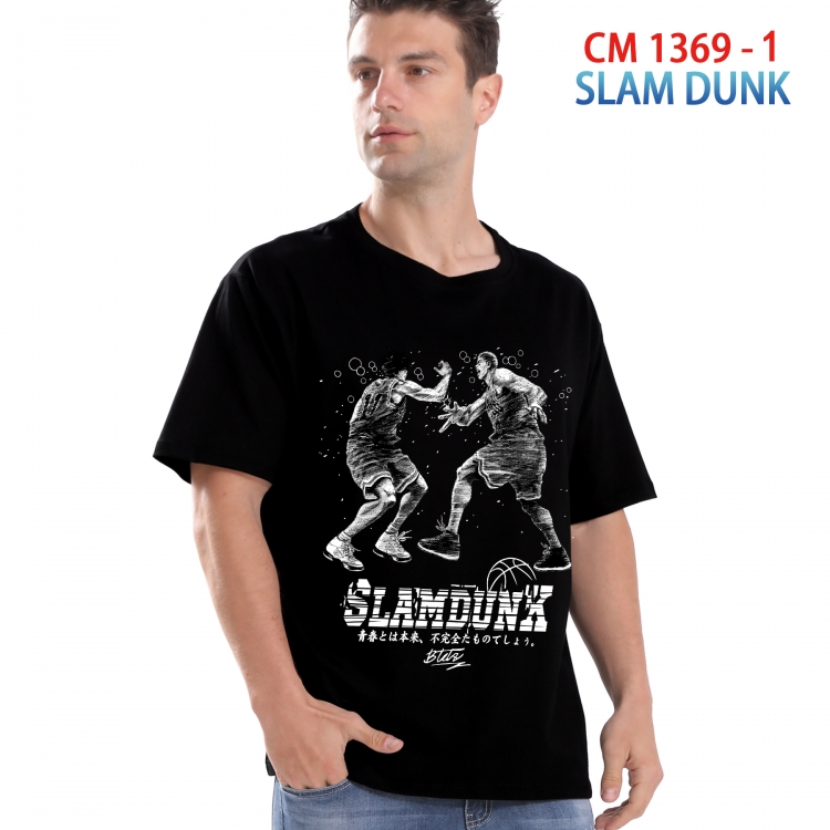 Slam Dunk Printed short-sleeved cotton T-shirt from S to 4XL  1369 1