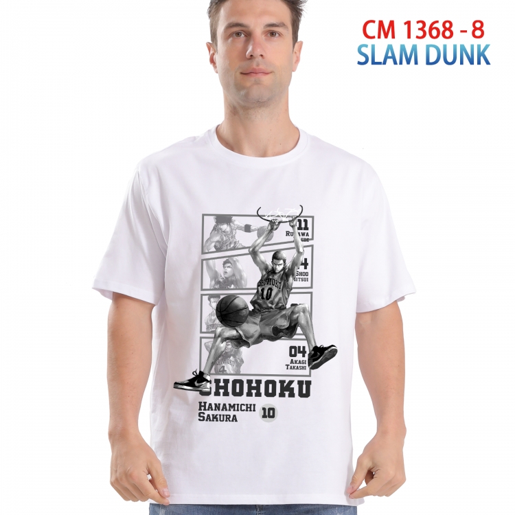 Slam Dunk Printed short-sleeved cotton T-shirt from S to 4XL  1368 8