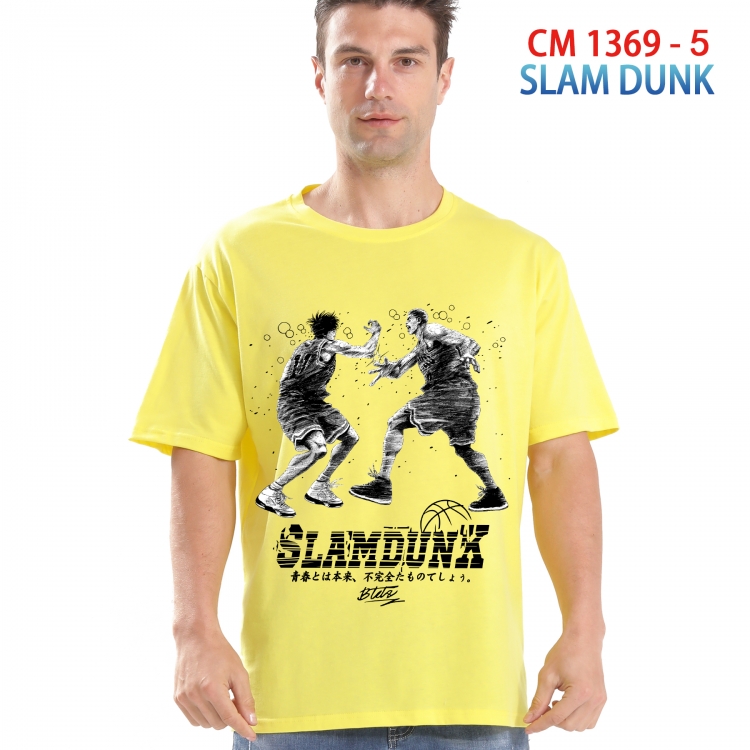 Slam Dunk Printed short-sleeved cotton T-shirt from S to 4XL  1369 5