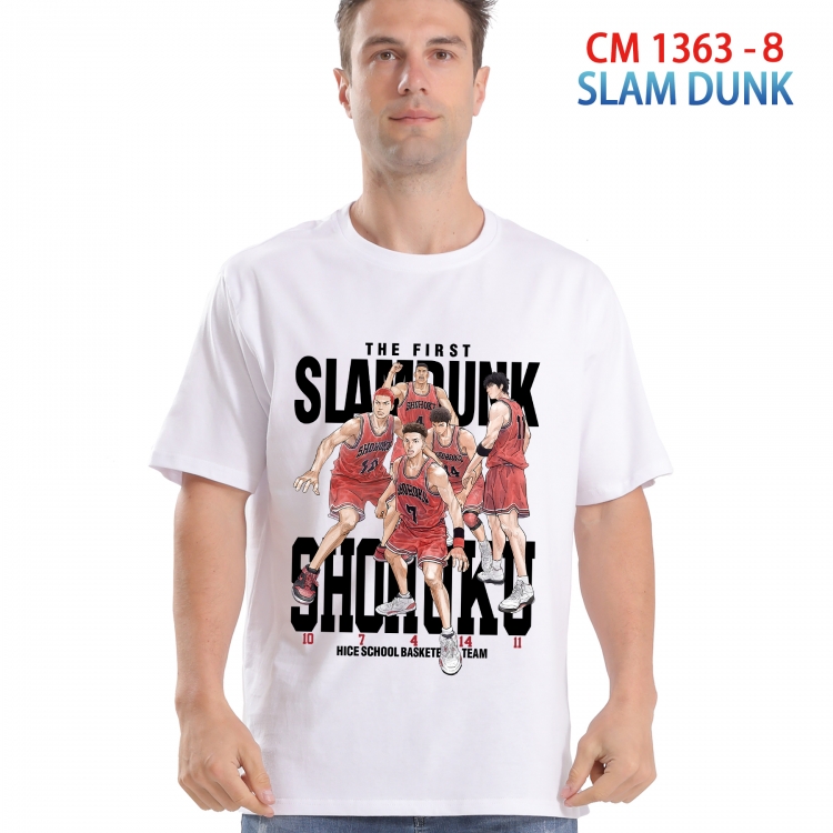 Slam Dunk Printed short-sleeved cotton T-shirt from S to 4XL  1363 8