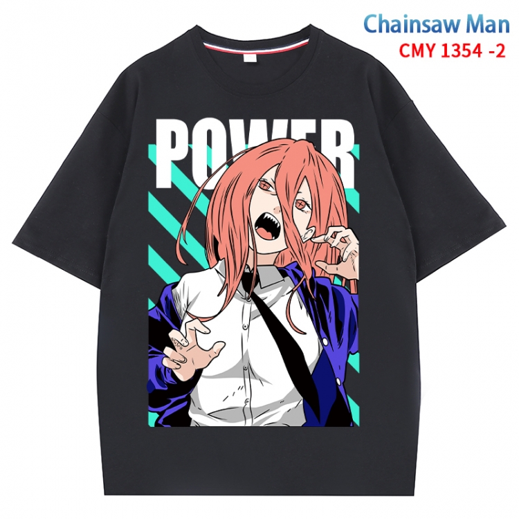 Chainsaw man Anime Surrounding New Pure Cotton T-shirt from S to 4XL  CMY 1354 2