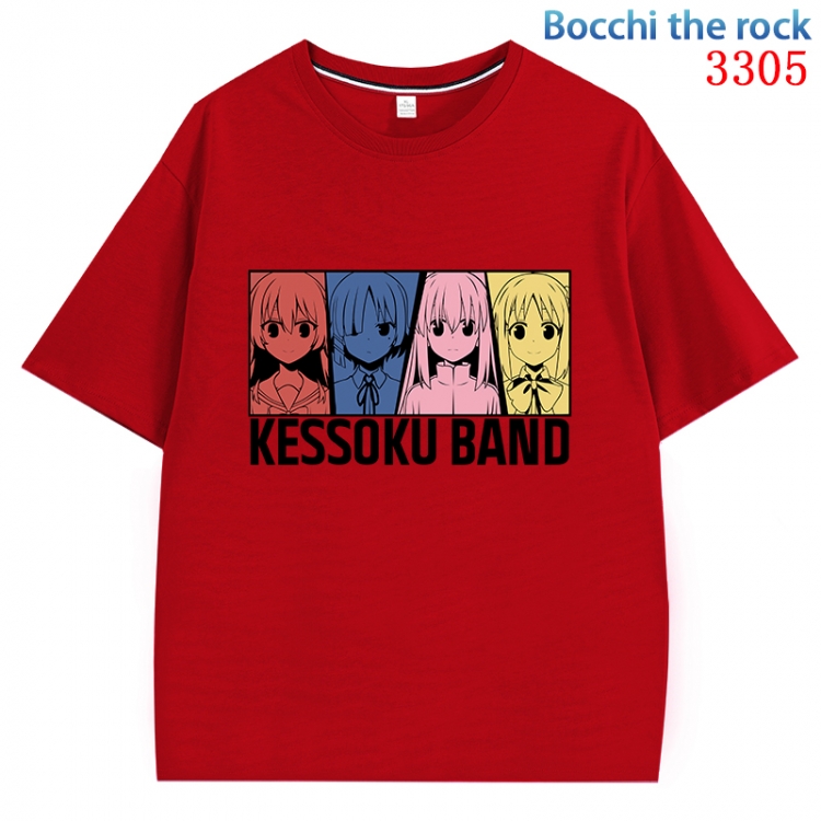 Bocchi the Rock Anime Surrounding New Pure Cotton T-shirt from S to 4XL CMY-3305-3