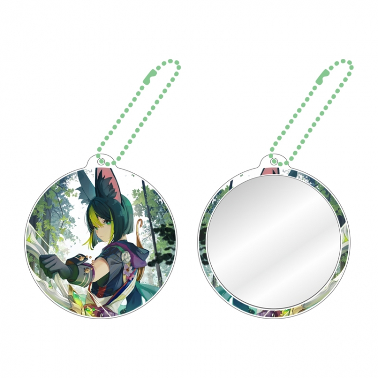 Genshin Impact Game peripheral circular small mirror pendant price for 5 pcs