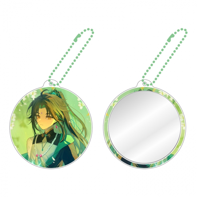 Genshin Impact Game peripheral circular small mirror pendant price for 5 pcs