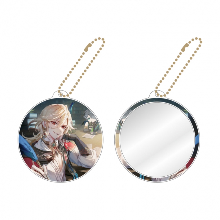 Genshin Impact Game peripheral circular small mirror pendant price for 5 pcs