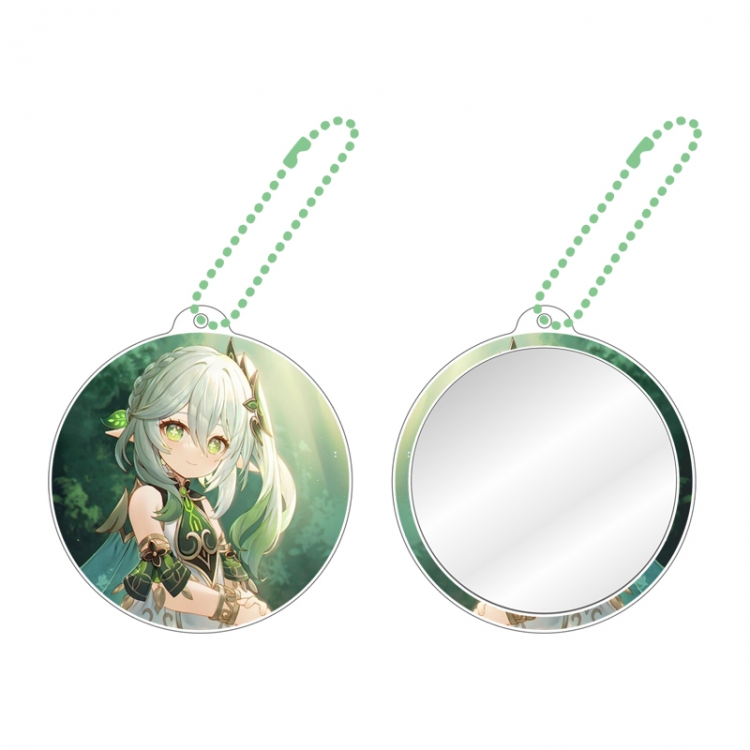 Genshin Impact Game peripheral circular small mirror pendant price for 5 pcs