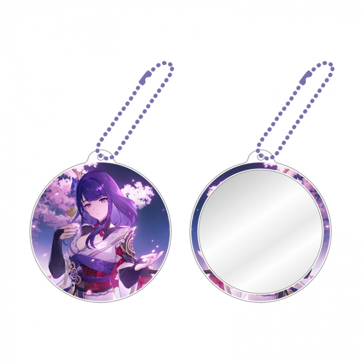 Genshin Impact Game peripheral circular small mirror pendant price for 5 pcs