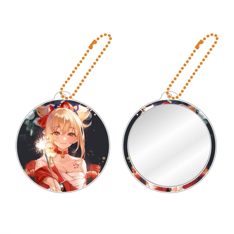 Genshin Impact Game peripheral circular small mirror pendant price for 5 pcs