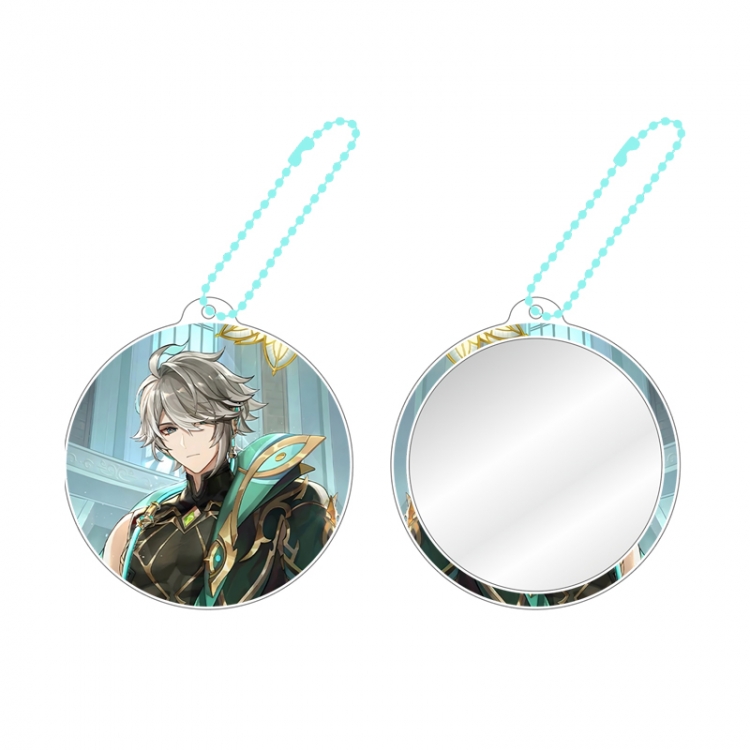 Genshin Impact Game peripheral circular small mirror pendant price for 5 pcs