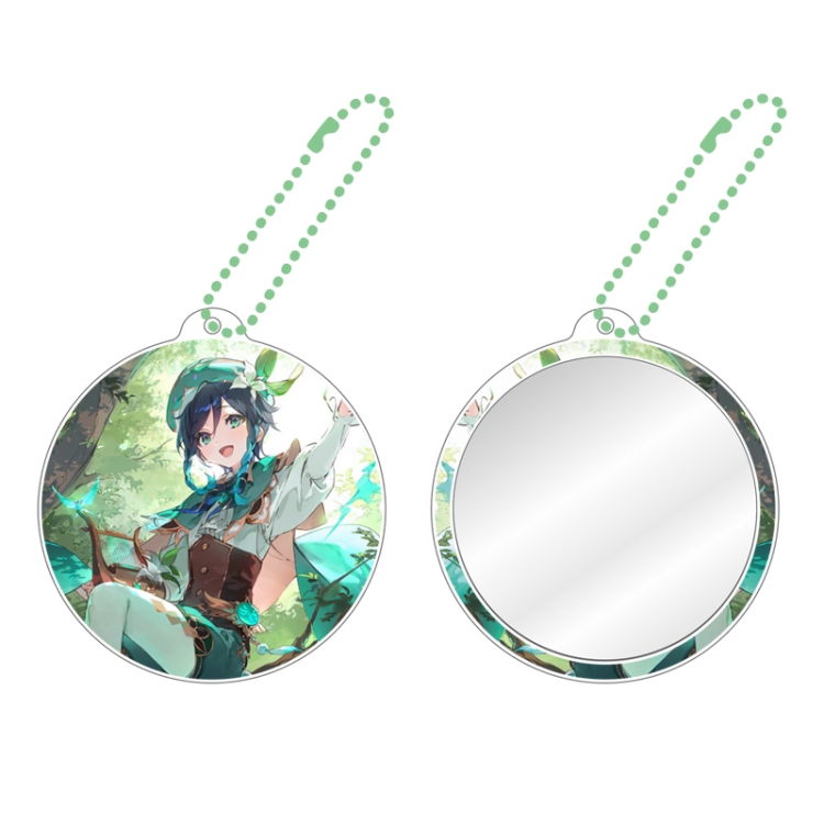 Genshin Impact Game peripheral circular small mirror pendant price for 5 pcs