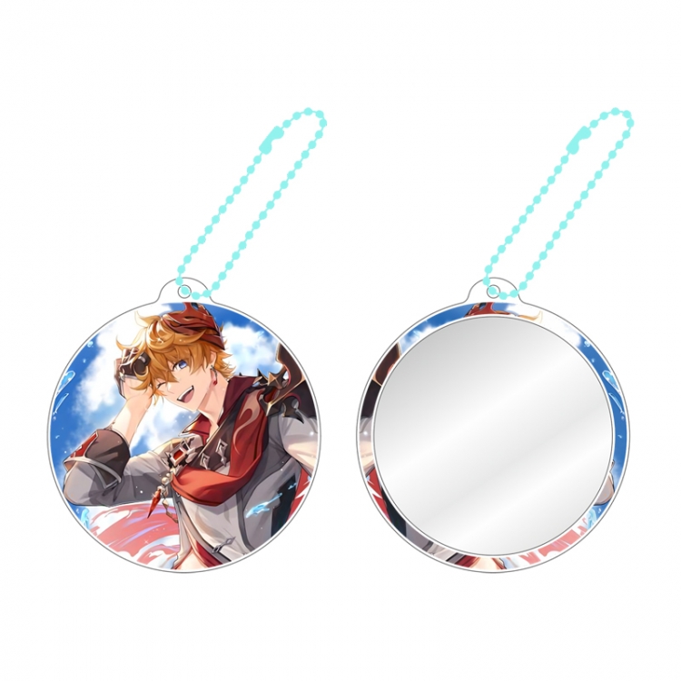 Genshin Impact Game peripheral circular small mirror pendant price for 5 pcs