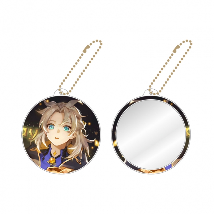 Genshin Impact Game peripheral circular small mirror pendant price for 5 pcs