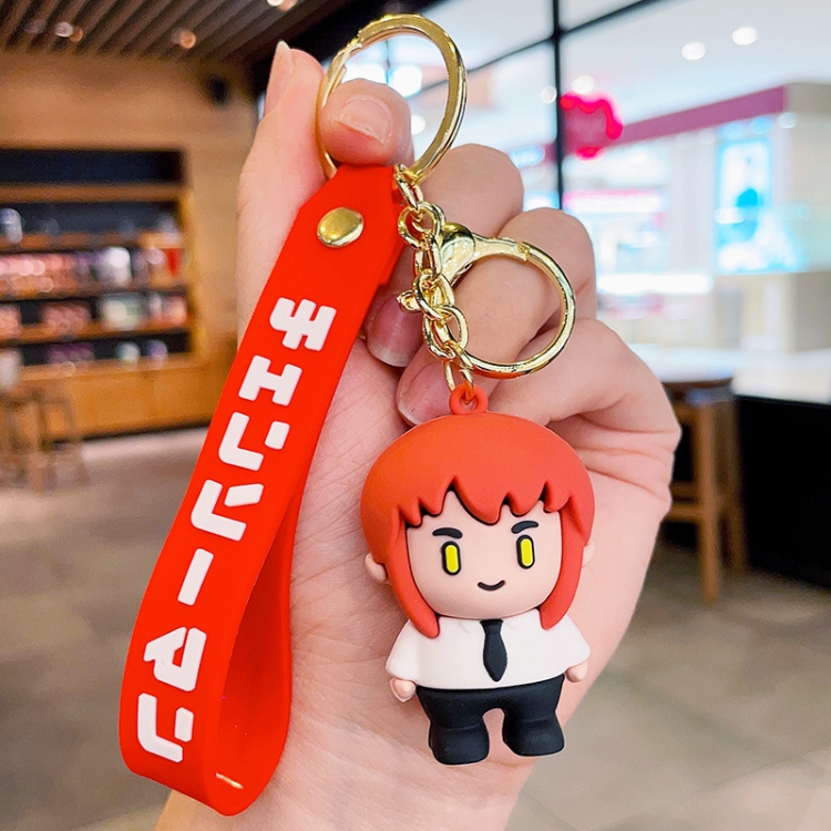 Chainsaw man Anime Surrounding 3D Car Keychain Bag Hanging Accessories  price for 5 pcs