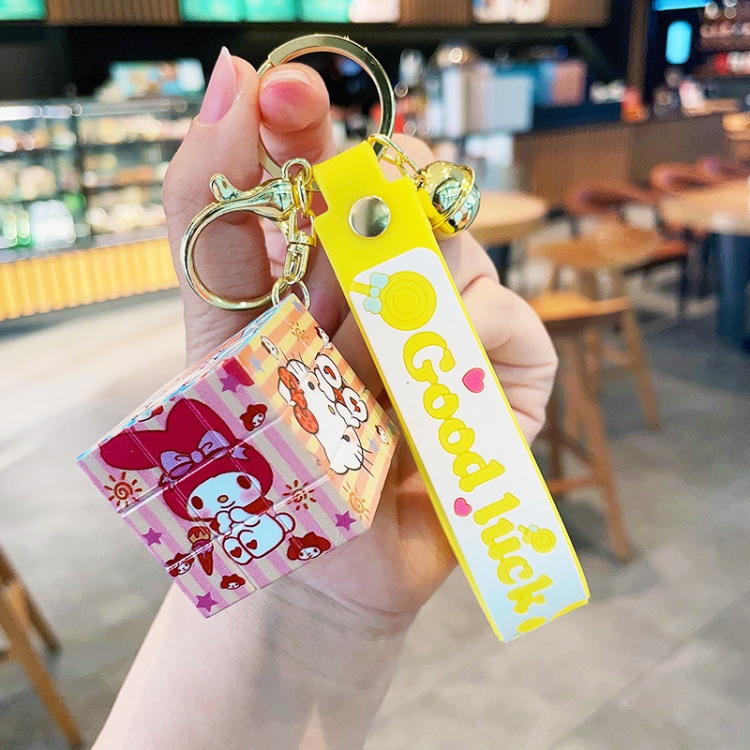 Sanrio Surrounding 3D Car Keychain Bag Hanging Accessories  price for 5 pcs