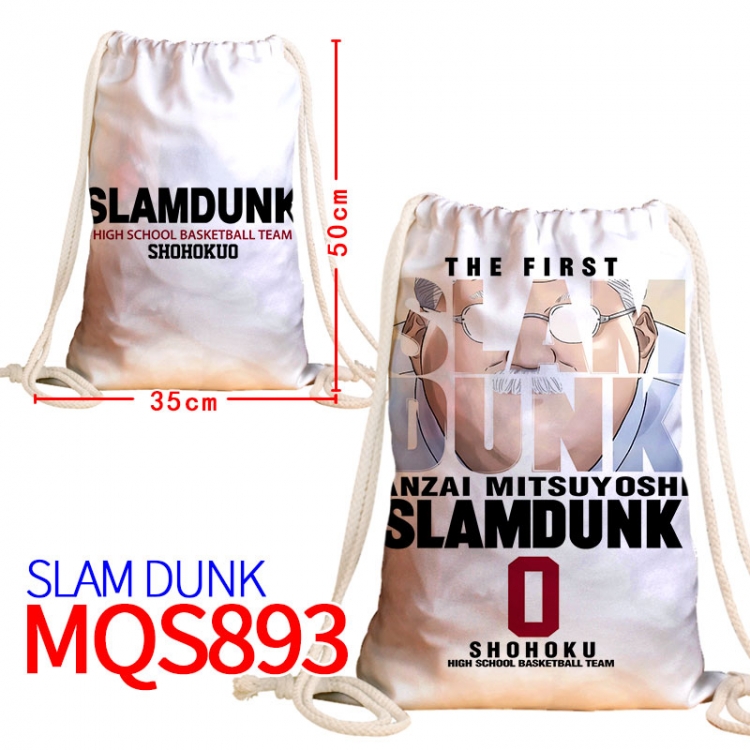 Slam Dunk Canvas drawstring pocket backpack 50x35cm MQS-893