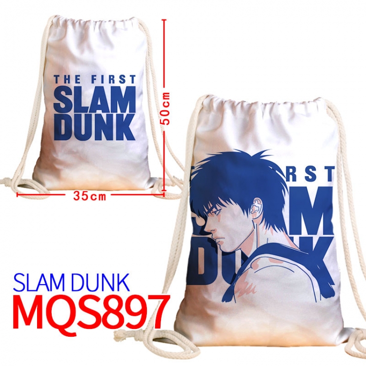 Slam Dunk Canvas drawstring pocket backpack 50x35cm MQS-897