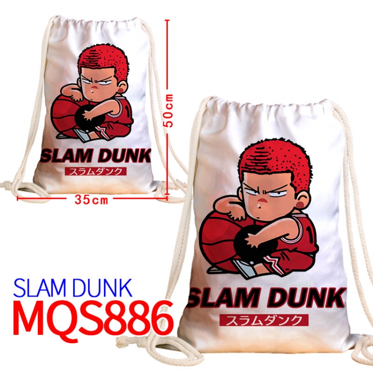 Slam Dunk Canvas drawstring pocket backpack 50x35cm MQS-886