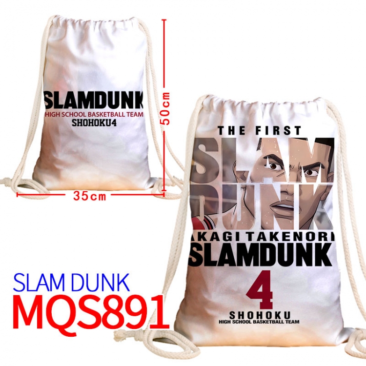 Slam Dunk Canvas drawstring pocket backpack 50x35cm MQS-891