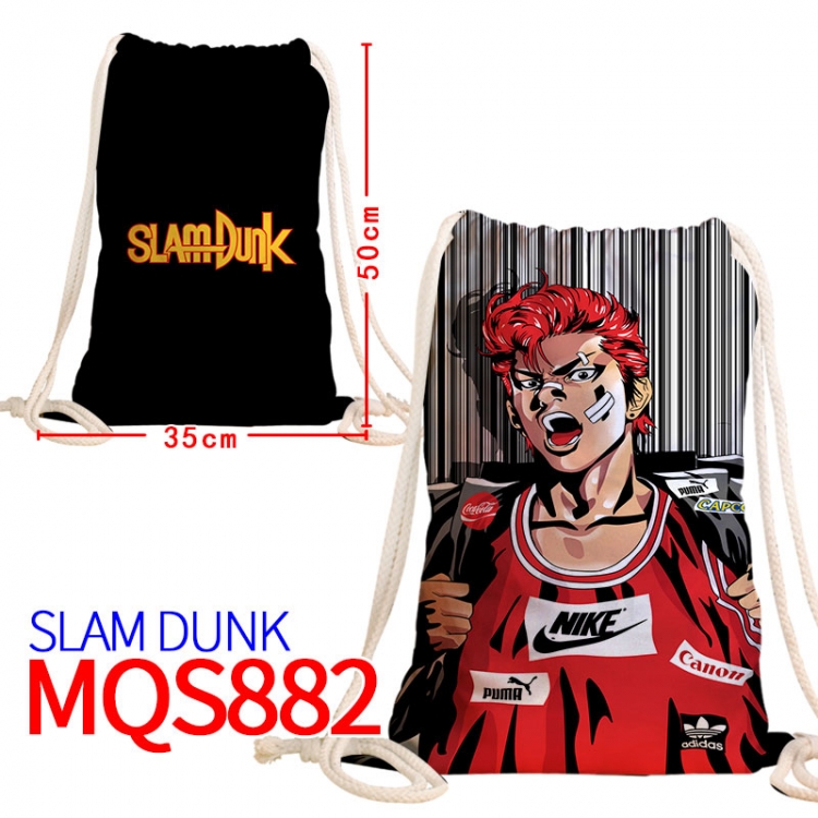 Slam Dunk Canvas drawstring pocket backpack 50x35cm MQS-882