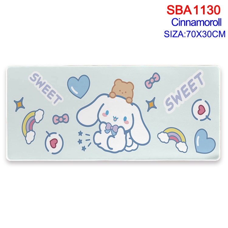 Cinnamoroll cartoon peripheral locking mouse pad 70X30cm  SBA-1130-2