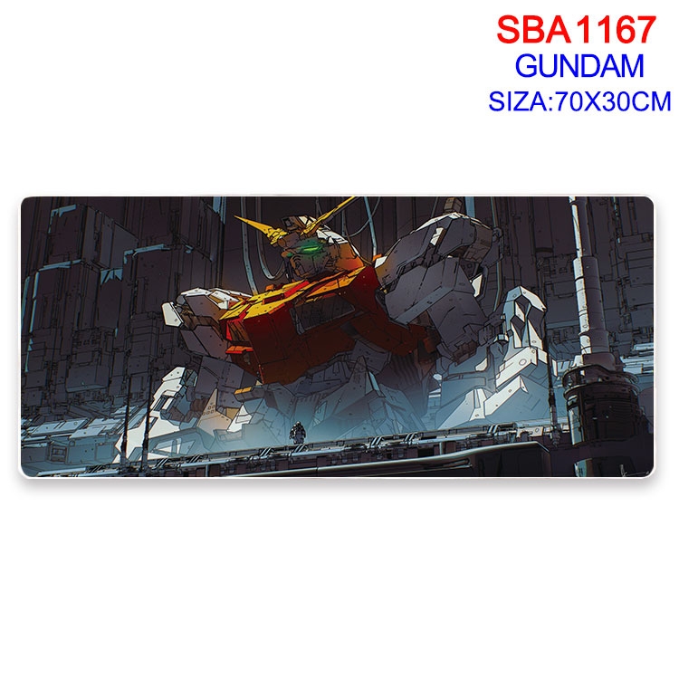 Gundam Animation peripheral locking mouse pad 70X30cm  SBA-1167-2