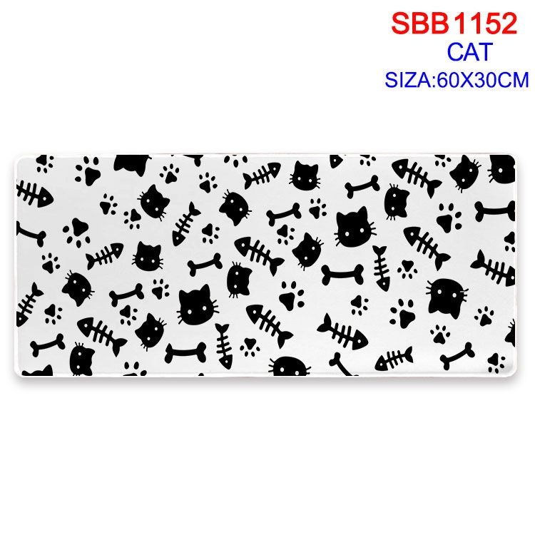 cat  cartoon peripheral locking mouse pad 60X30cm SBB-1152