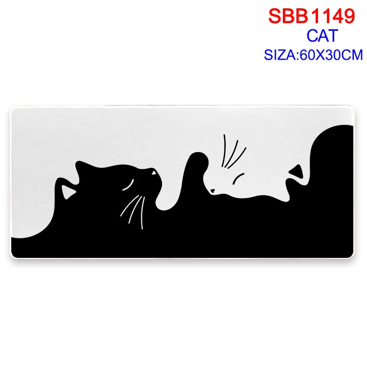 cat  cartoon peripheral locking mouse pad 60X30cm SBB-1149