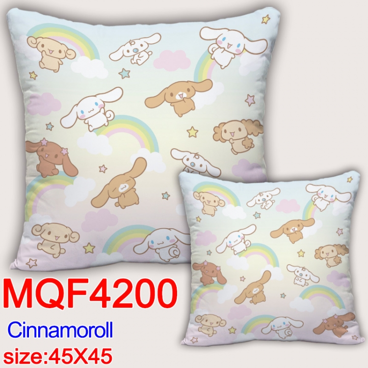 Cinnamoroll  Anime square full-color pillow cushion 45X45CM NO FILLING MQF-4200