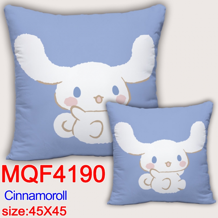 Cinnamoroll  Anime square full-color pillow cushion 45X45CM NO FILLING MQF-4190