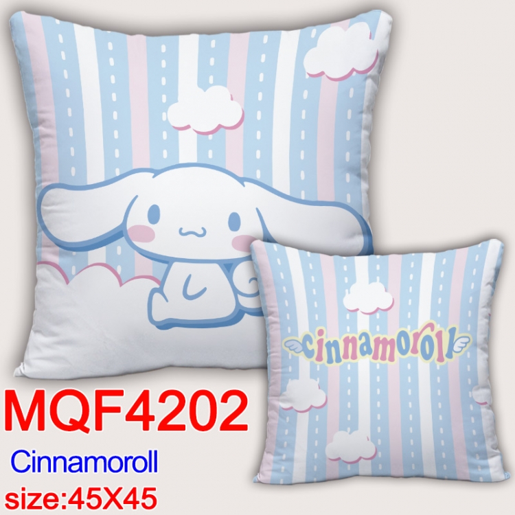Cinnamoroll  Anime square full-color pillow cushion 45X45CM NO FILLING  MQF-4202