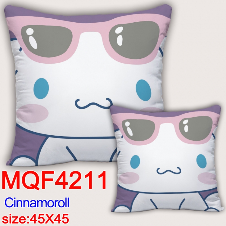 Cinnamoroll  Anime square full-color pillow cushion 45X45CM NO FILLING MQF-4211