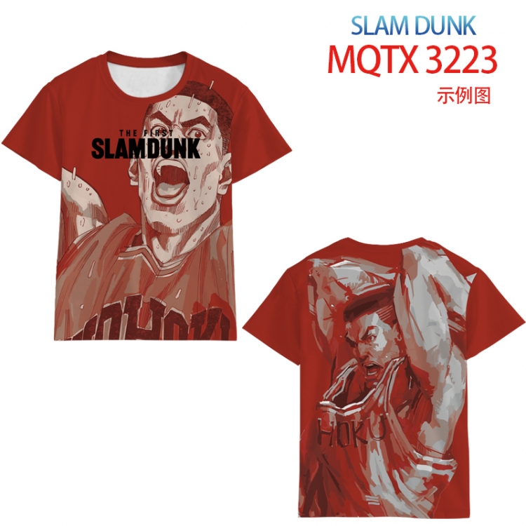 Slam Dunk full color printed short-sleeved T-shirt from 2XS to 5XL MQTX 3223