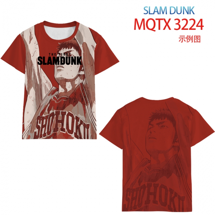 Slam Dunk full color printed short-sleeved T-shirt from 2XS to 5XL  MQTX 3224