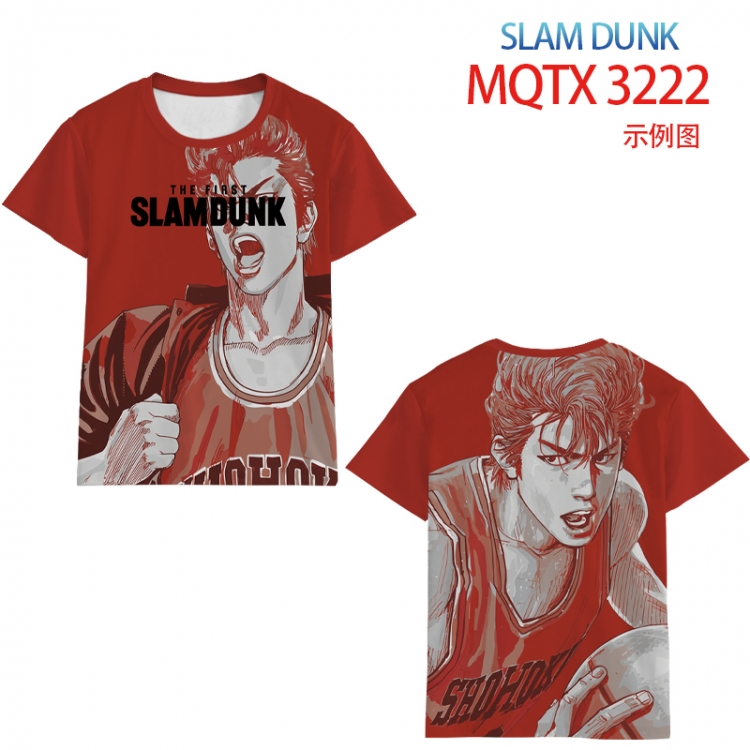 Slam Dunk full color printed short-sleeved T-shirt from 2XS to 5XL MQTX 3222