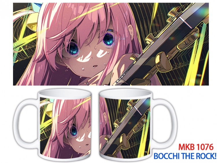 Bocchi the Rock Anime color printing ceramic mug cup price for 5 pcs MKB-1076