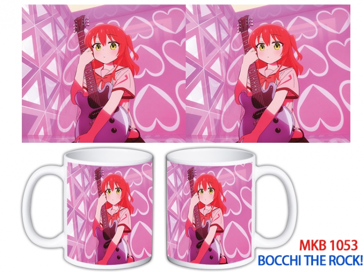 Bocchi the Rock Anime color printing ceramic mug cup price for 5 pcs MKB-1053